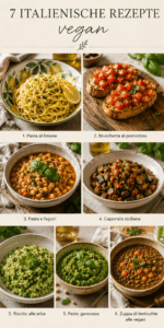Pinterest-Pin: 7 italienische Hauptgerichte, pflanzlich und ohne Gluten