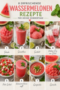 Übersicht: 8 erfrischende Wassermelonen-Rezepte