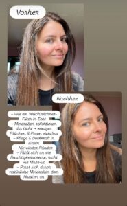 Vorher-Nachher: Naima mit und ohne Make-up
