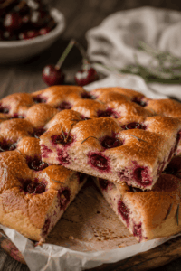 Vegane glutenfreie Kirsch-Focaccia