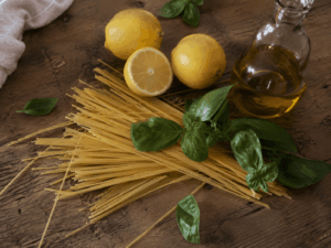 Pasta al Limone, vegan und glutenfrei