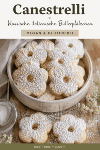 Canestrelli, italienische Plätzchen vegan und glutenfrei