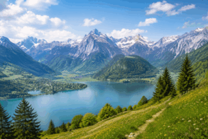 Berglandschaft der Dolomiten in Italien
