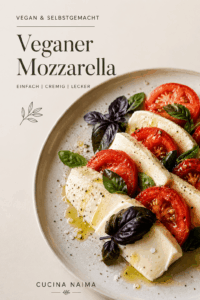 Selbstgemachter veganer Mozzarella