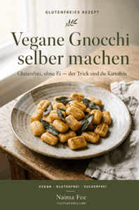 Pinterest-Pin: vegane glutenfreie Gnocchi selber machen