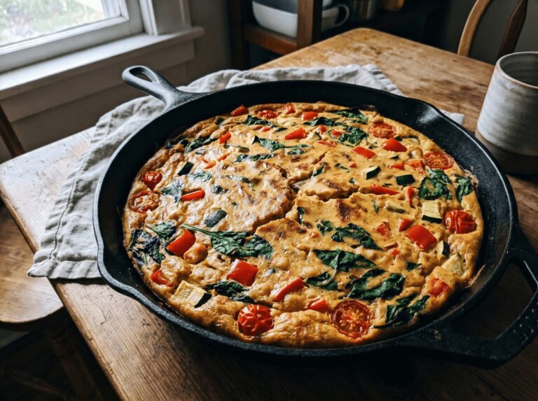 Vegane glutenfreie Frittata